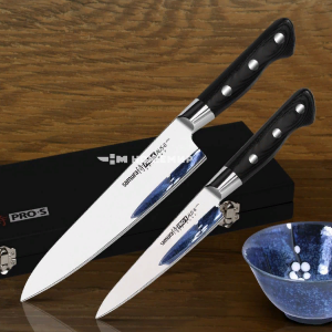 SAMURA PRO-S. Обзор японских кухонных ножей из прочной стали AUS-8