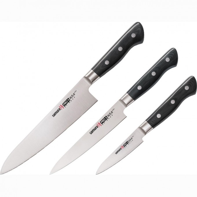 Набор из 3-х ножей SAMURA PRO-S SP-0220/K
