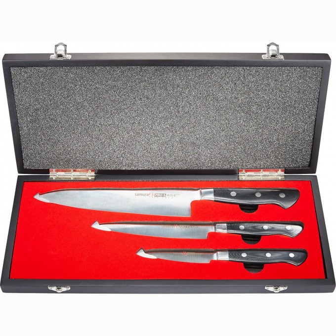 Набор из 3-х ножей в подарочной коробке SAMURA PRO-S SP-0230
