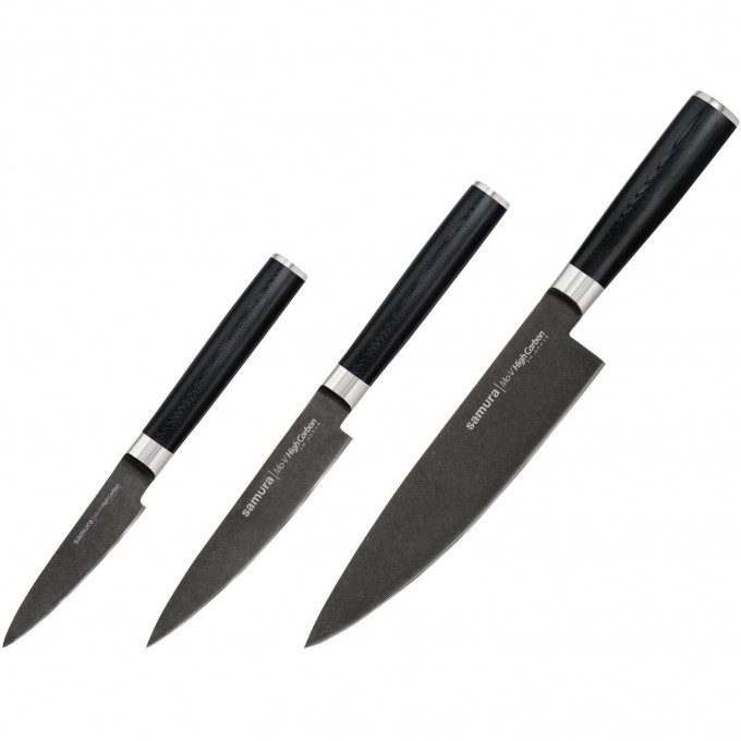 Набор из 3 ножей SAMURA MO-V SM-0230B/K