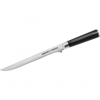Нож кухонный "SAMURA MO-V" филейный FISHERMAN 226 мм, G-10 SM-0048F/K
