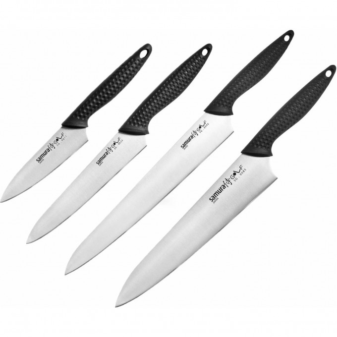 Набор из 4 кухонных ножей SAMURA GOLF (10, 23, 45, 85), AUS-8 SG-0240/K SG-0240-K