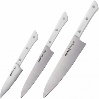 Набор ножей 3 в 1 SAMURA HARAKIRI 11, 23, 85 SHR-0220W/K