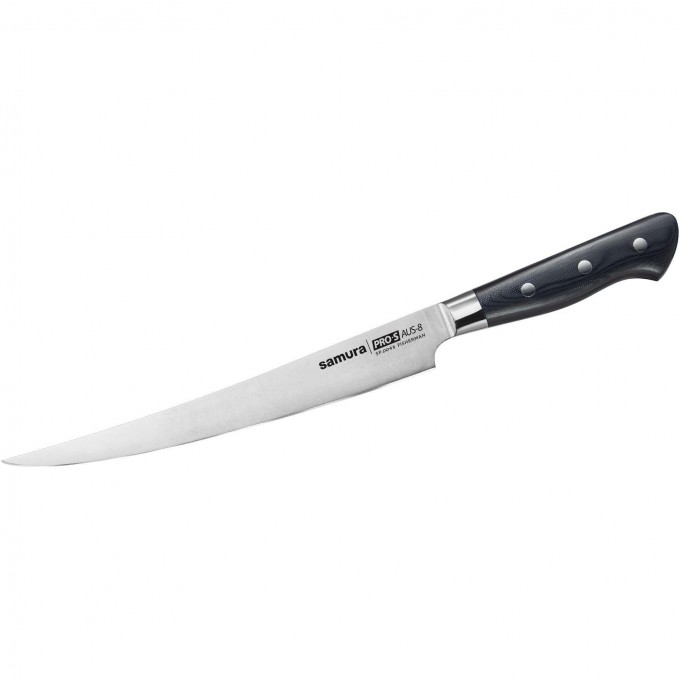 Нож кухонный SAMURA REPTILE филейный Fisherman 224 мм, AUS-10 SRP-0048F/K