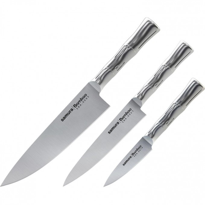 Набор из 3 ножей SAMURA BAMBOO 10, 23, 85, AUS-8 SBA-0220/K