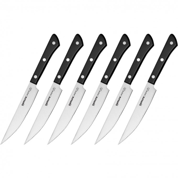Набор стейковых ножей SAMURA HARAKIRI 31 (125мм) SHR-0260B/K