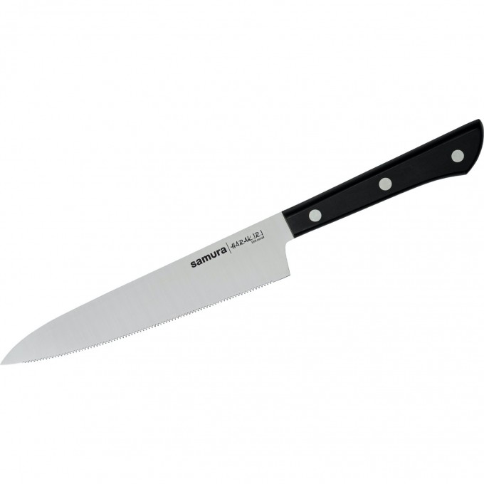 Нож кухонный серрейтор SAMURA HARAKIRI SHR-0024B SHR-0024B/K