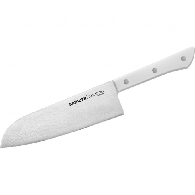 Нож Сантоку SAMURA HARAKIRI 175 мм, коррозионностойкая сталь, ABS пластик SHR-0095W/K